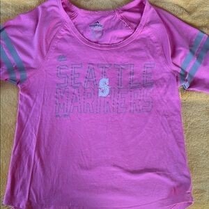 Majestic Pink Seattle Mariners Kids Tee